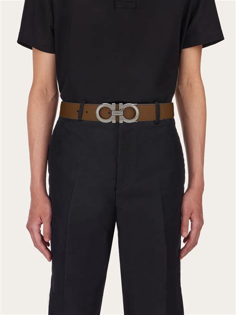 salvatore ferragamo adjustable gancini belt.